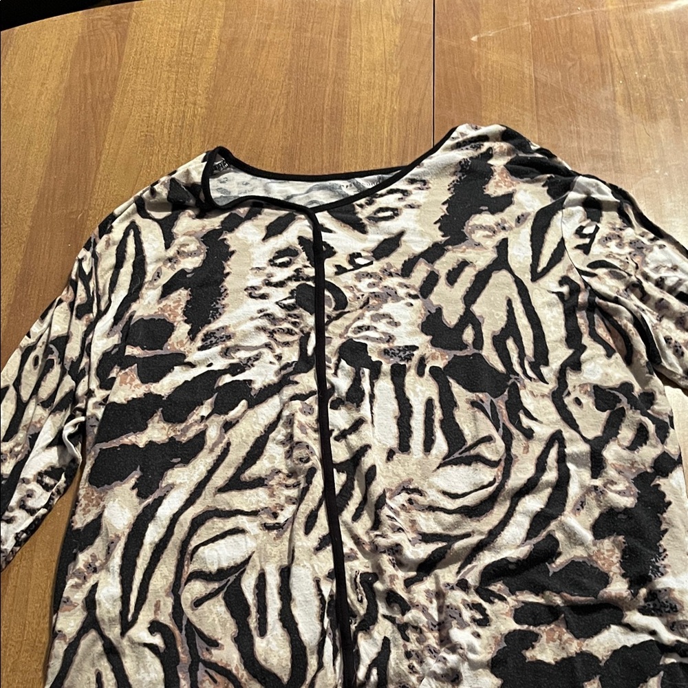 Leopard Print Long Sleeve Dress